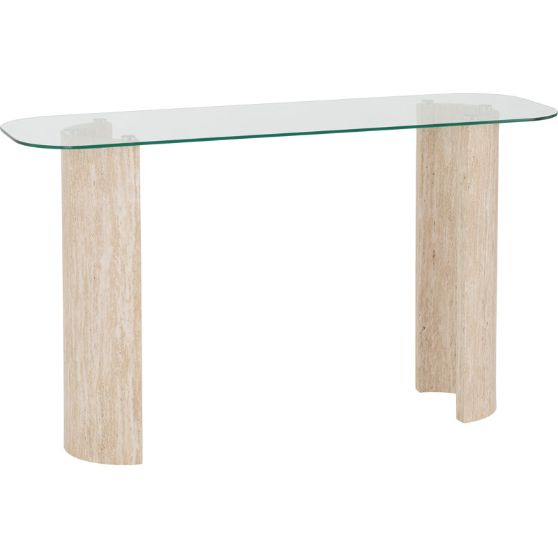 Modena 140cm Glass Top Console Table