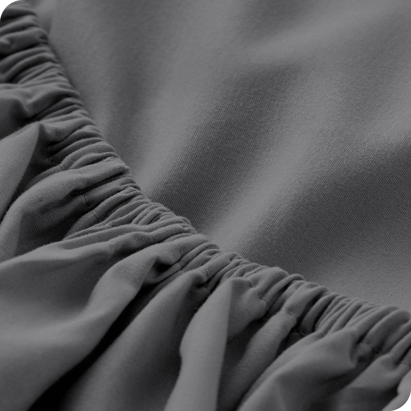 Drap-housse à poches profondes en microfibre ultra-douce, Gris, Drap-housse très grand californien