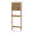 Bamboo Over the Toilet Storage Cabinet Over Toilet Bathroom Organizer with Slatted Doors