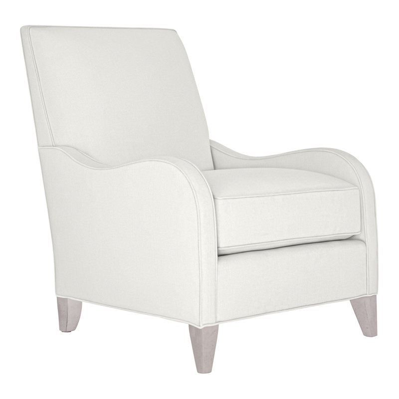 Fauteuil Zoe de 29 po Vanguard, Neige Tommy, Gris tourterelle