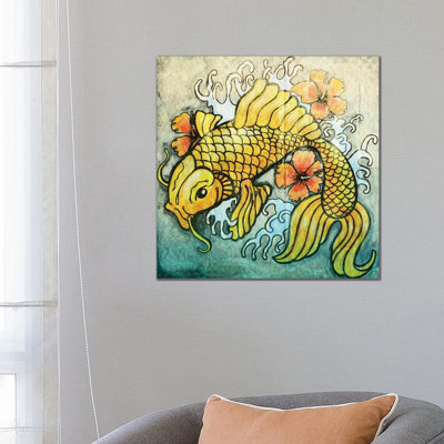 Koi Fish by Vin Zzep - Print on Canvas
