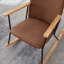 Chaise berçante moderne avec coussin - rembourrage en métal, assise en éponge douce, élégante pour la maison-1520507201