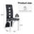 Modern Faux Leather Upholstered Dining Chair with Curved Metal Legs & Cut-out Back (Set of 4)-1465480556-1465480562-1462453797
