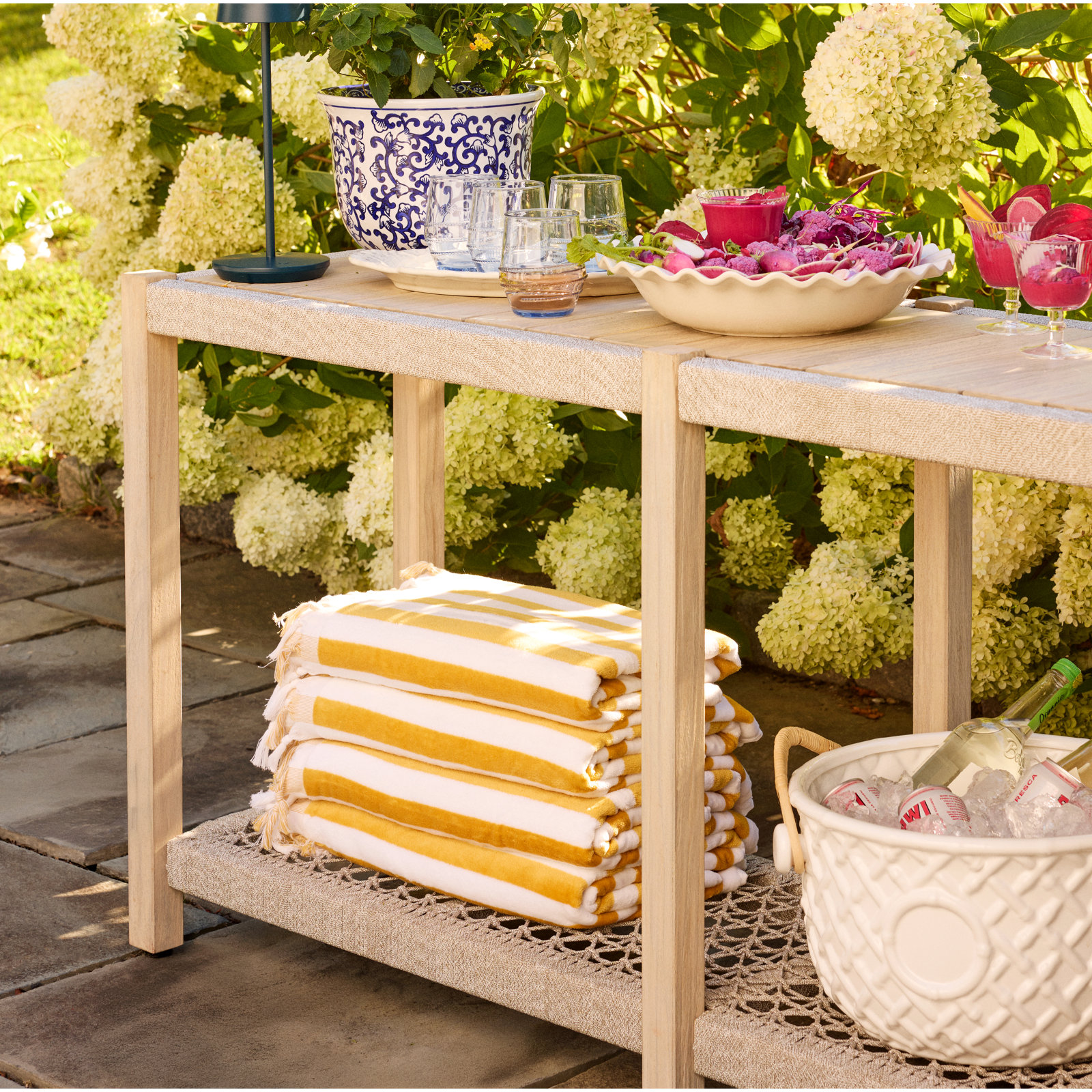 Decklin Faux Bamboo Fretwork Party Bucket