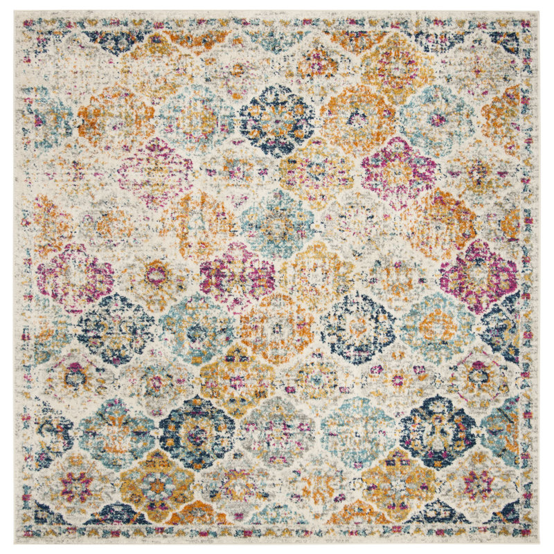 Oriental Area Rug, Square 201 cm