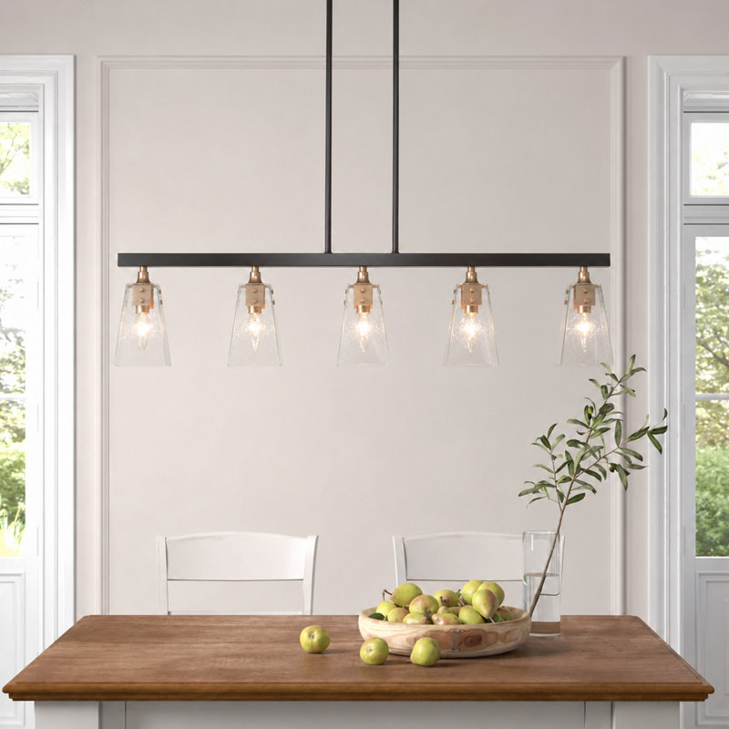 Abrielle 5 - Light Kitchen Island Linear Pendant