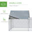 Spacious Chicken Coop With Lockable Door & Galvanized Steel Frame, Waterproof , 9.8' X 19.7' 6.4 Metal Run Coop, Waterproof, Cage For Chickens, Ducks, Rabbits,