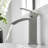 Brushed Nickel Bathroom Basin Faucet - 1 Hole With Ceramic Filler In Side And Aluminium