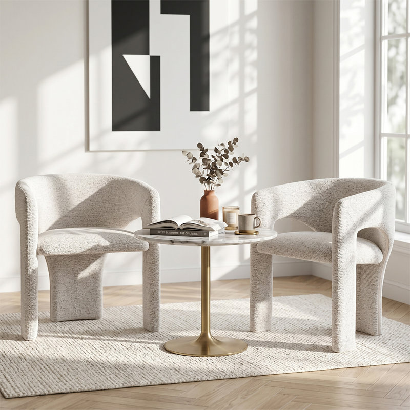 Ensemble de 2 chaises d'appoint Modern
