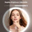 Miroir de maquillage lumineux, hauteur réglable double face, grossissement 1 / 10X avec 3 couleurs, meuble-lavabo rotatif à 360 °-1810303146