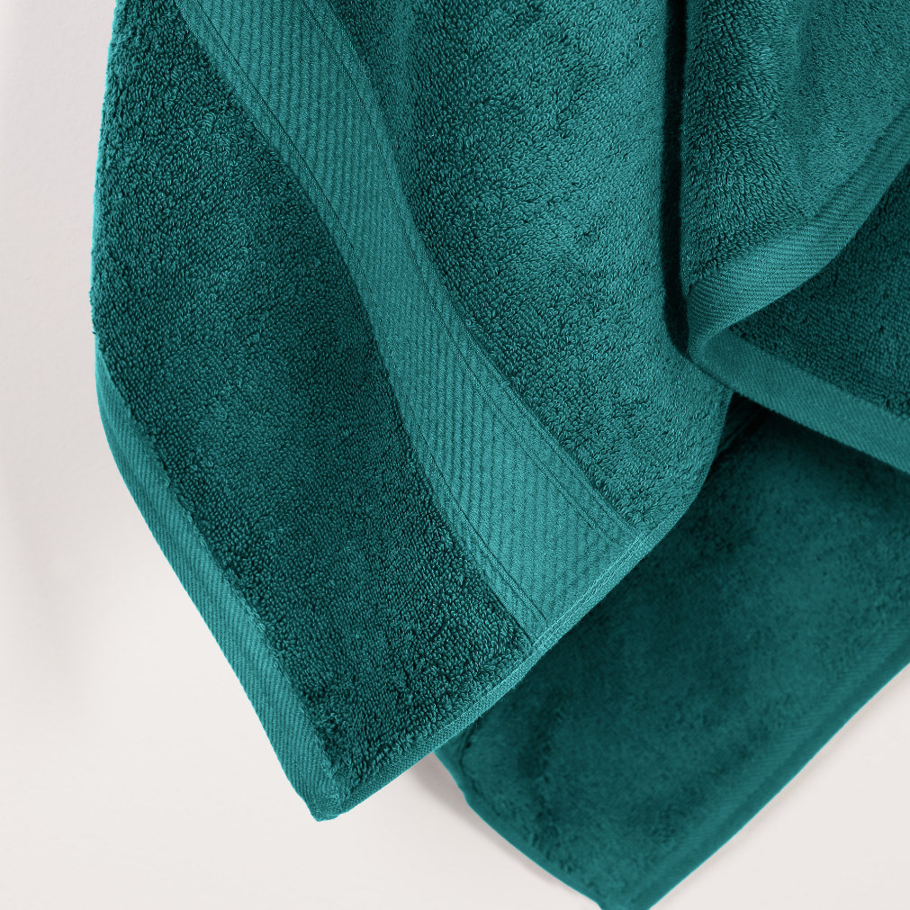 2-Piece Egyptian Cotton Bath Towel Set, Teal