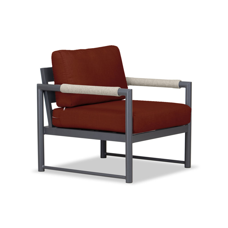 Alto Outdoor Lounge Chair, Cast Silver Sunbrella®, Slate Gray