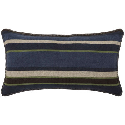 Taie décorative Wooded River Lapis Valley, très grande housse de coussin décorative Southwestern