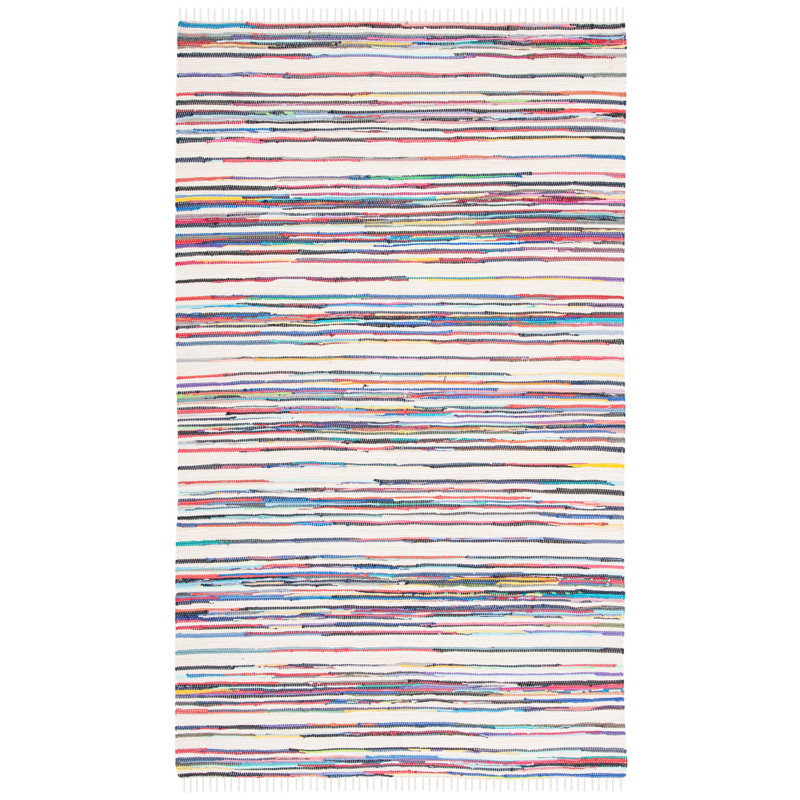 Burks Rug Hand Woven Cotton Abstract Rug, Rectangle 2'6" x 4'