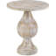 Grande table de bout à piédestal blanc 24,25 po Devrek-1676743674