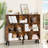 10 Cube Bookshelf,3 Tier Modern Wide Bookcase With Legs,Mid-Century Wood Bookshelves Storage，Retro Large Book Case,Freestanding Organizer Display Shelf For Bedroom,Living Room,Office-2127432899-2127432904