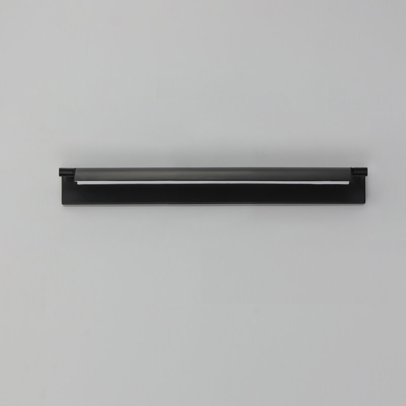 Delica Single Light Dimmable LED Flush Mounted Sconce, Matte Black, 4.75" H x 20.25" W x 6" D