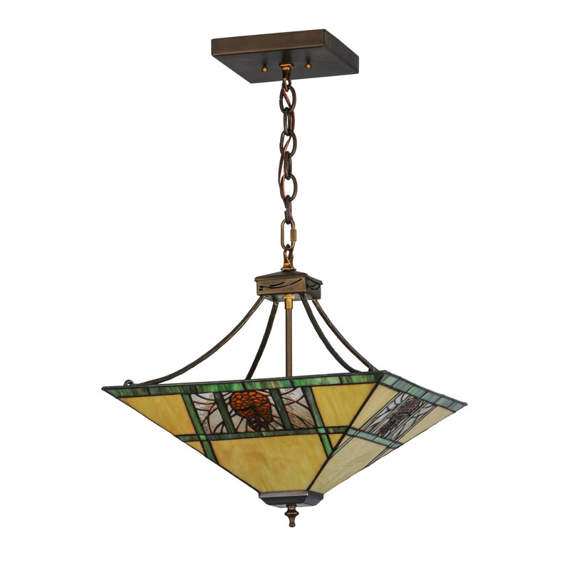 Rustic Lodge 4 - Light Pendant, 20-49" H x 17" W x 17" D