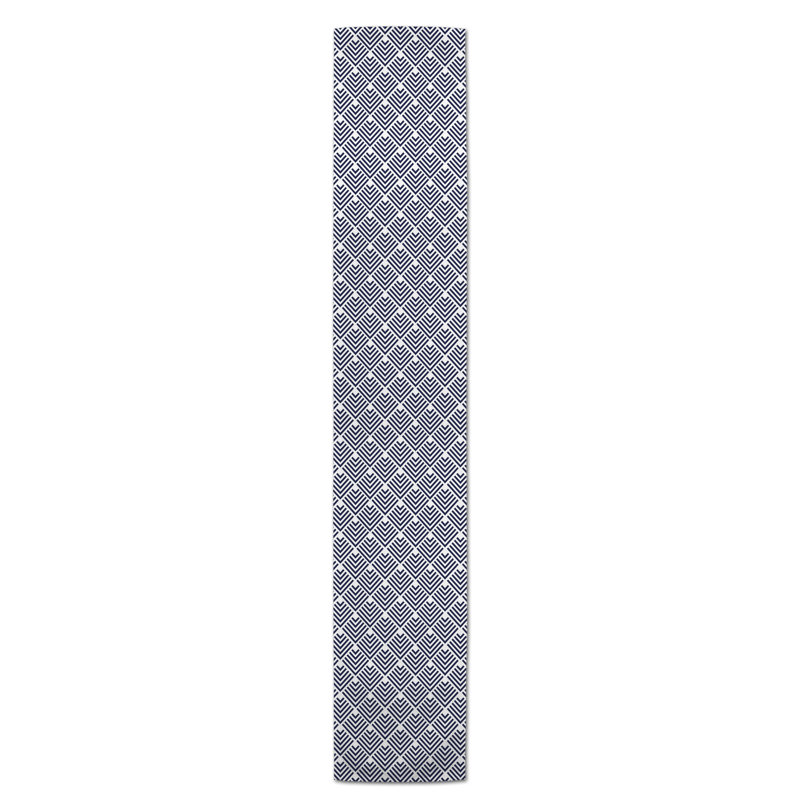 Chemin de table Lynda, 90 po x 16 po, Marine, Gibbsboro Arrow