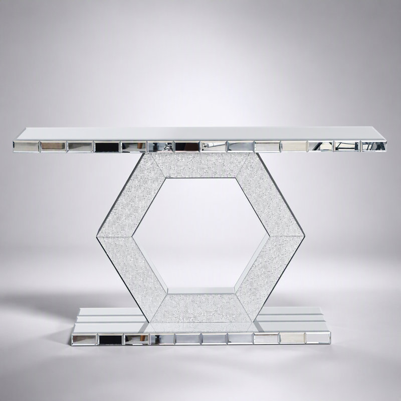 Hall d'entrée Sparkling Crystal Hexagon Mirror