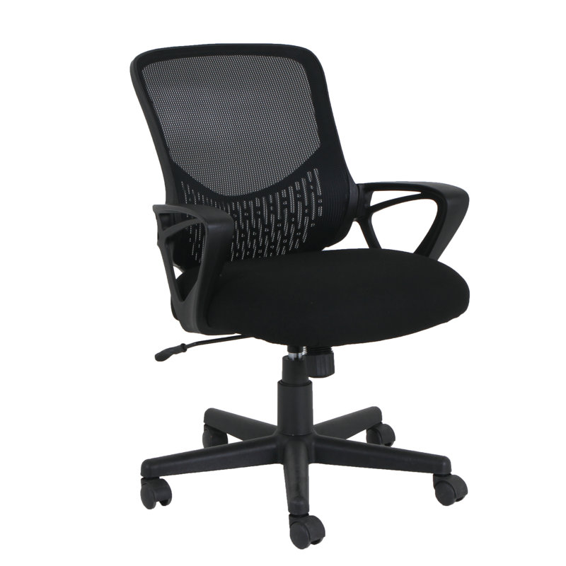  Chaise de bureau durable en filet à dossier bas