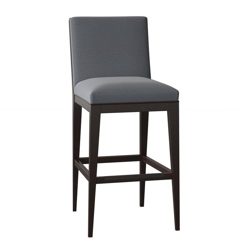 Tabouret de bar et de comptoir Logan, Ébène vintage, Port d'Élise, Tabouret de bar (assise de 30 po de hauteur)