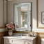 Grand miroir suspendu en cristal Crystal Diamond