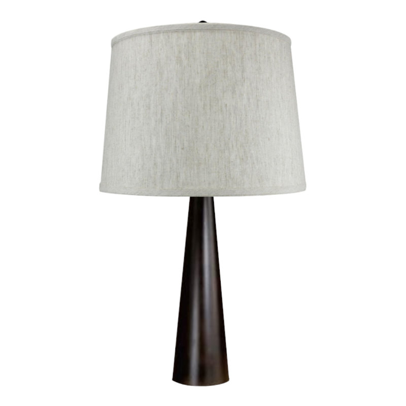 Pascal 14" Dark Brown Bedside Table Lamp