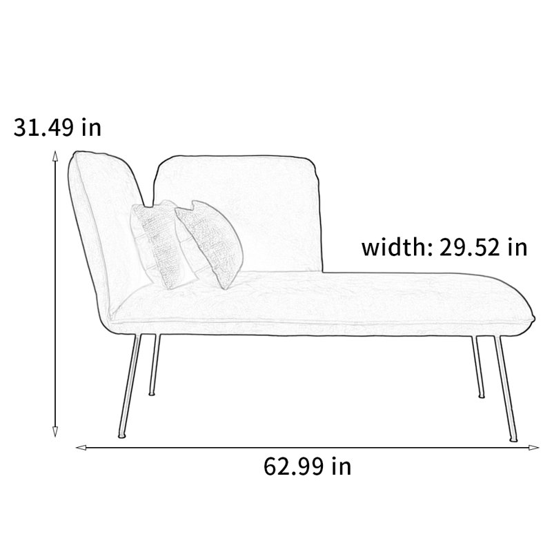 Chaise moderne en pin de luxe moderne, Orienté à gauche (vu de face)