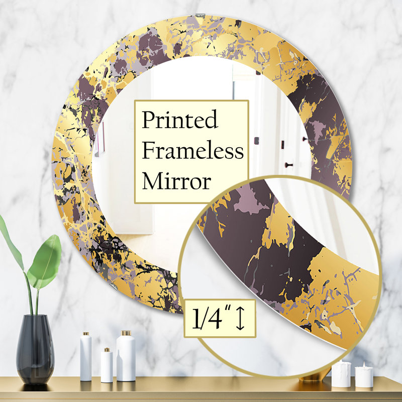 Miroir d'appoint sans cadre Marbré Marvelous, H 31,5 po x l po