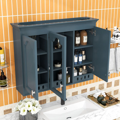 Armoire à pharmacie de salle de bain avec tablettes réglables