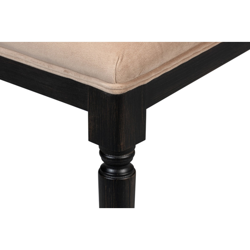 Cane Back Upholstered Dining Chair
