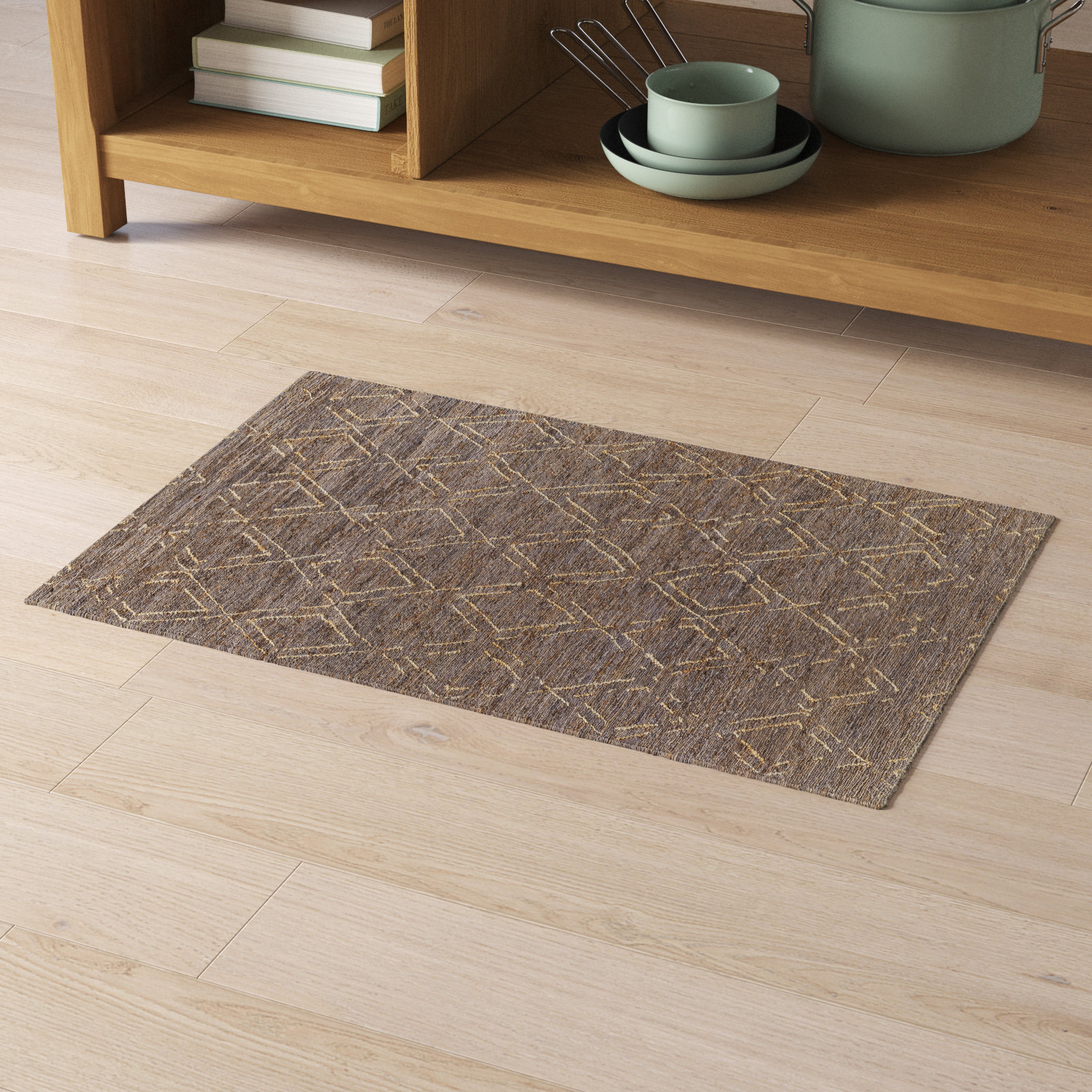 Pemberley Hand-Woven Moroccan Jute Rug, Rectangle 2' x 3'