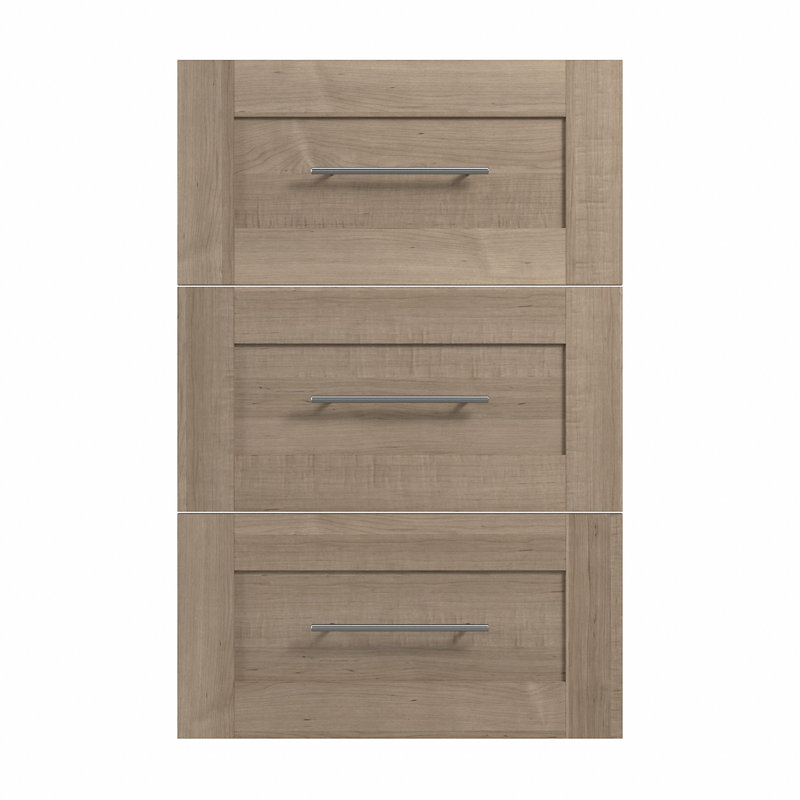 Tiroir Arlex, Gris platine, H 37,68 po x l 35,47 po x P 17 po