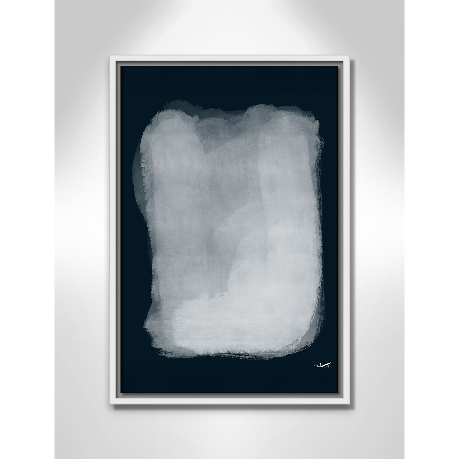 Gelder "Calme 001" Print by N.Atelier, 19.5" H x 13.5" W, White