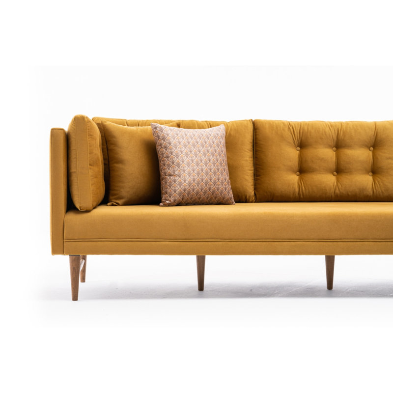 Canapé modulaire Edony, Polyester 100 % doré
