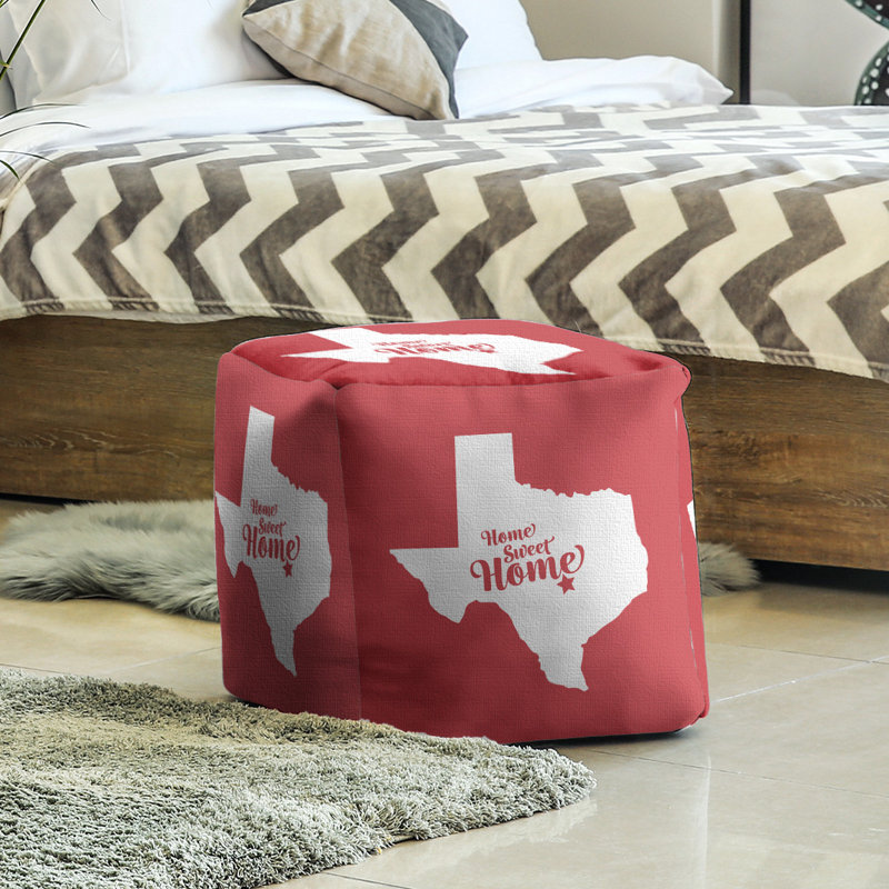 Repose-pieds à cubes austin the home, Rouge