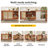 360° Expandable Rotating Bar Table With Storage Cabinet