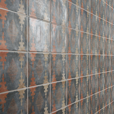 Paula Purroy Antoni 5,11 po X 5,11 po Carreau de céramique murale mat (6,02 pieds carrés / caisse)