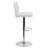 Winnols Contemporary Vinyl Adjustable Height Barstool with Panel Back and Chrome Base-93930745