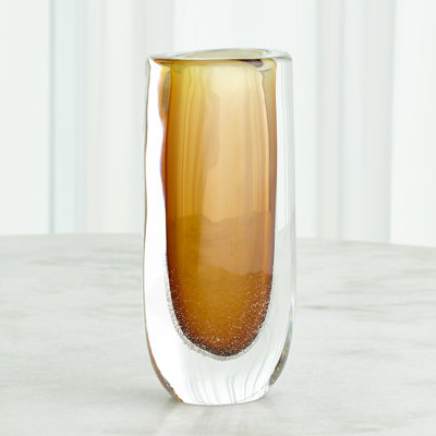 Micro Bubble Handmade Glass Table Vase