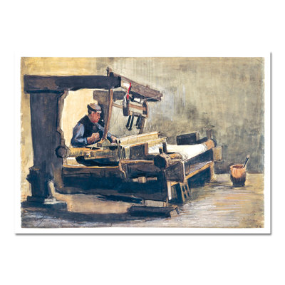 Weaver by Vincent Van Gogh - No Frame Painting on Glass
