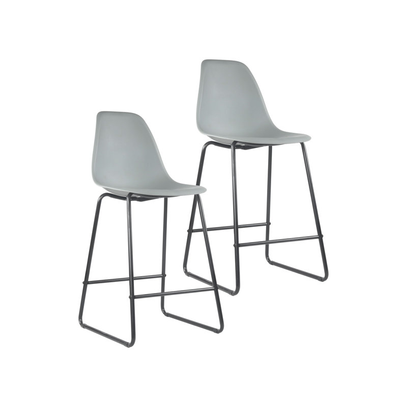 Tabouret de comptoir 26 po Elvira, Gris