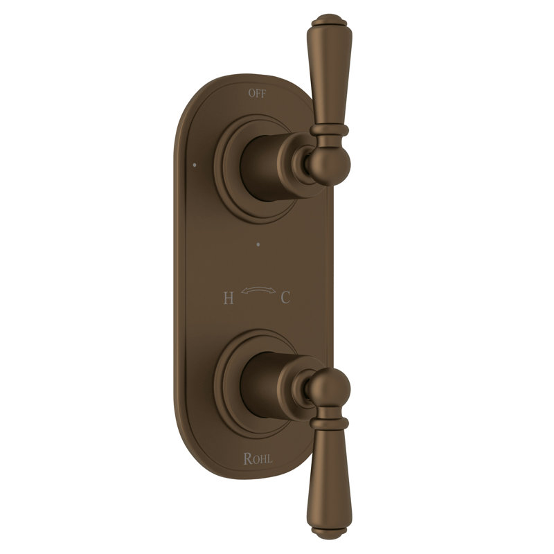 Edwardian™ 1/2" Thermostatic Trim with Diverter, English Bronze