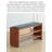 Medieval-Style Yew Wood Shoe-Changing Stool With Drawers