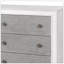 Commode Katia gris rustique et blanc vieilli