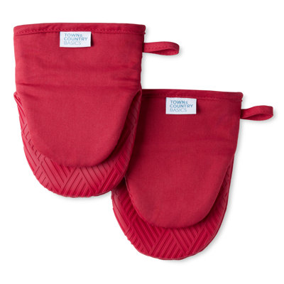 Town & Country Living Basket Weave Oven Mitt Set