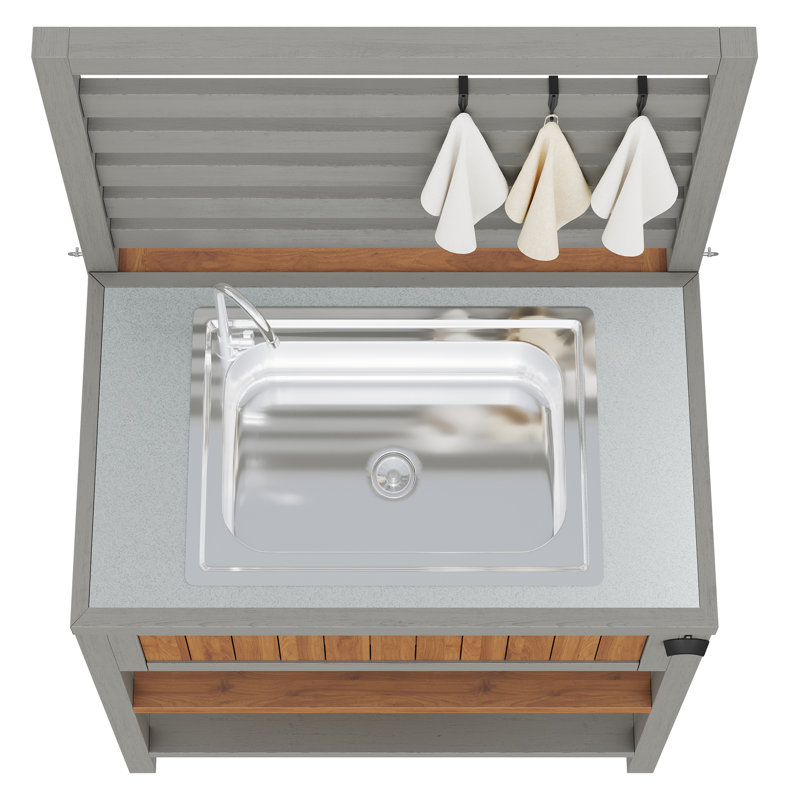 Garden Cabinet With Sink & Faucet