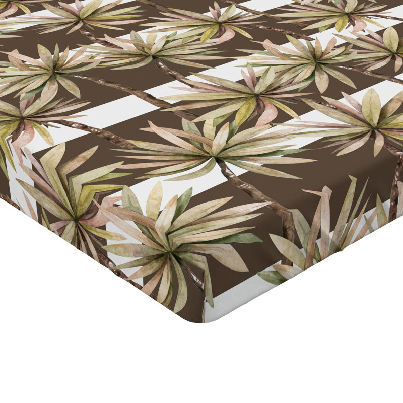 Drap-housse Ambesonne Palm Trees, Drap-housse de taille simple