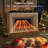 65.75" Electric Fireplace Heater Mantel Tv Stand With Remote Control, Overheat Protection